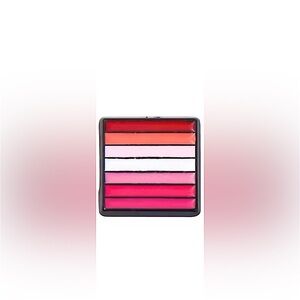 1 Tiny LGBTQ+ Lesbian Subtle Pride Progressive Sunset Orange Pink 7 Stripe Flag